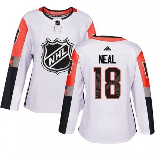 Womens Adidas Vegas Golden Knights 18 James Neal Authentic White 2018 All Star Pacific Division NHL Jersey