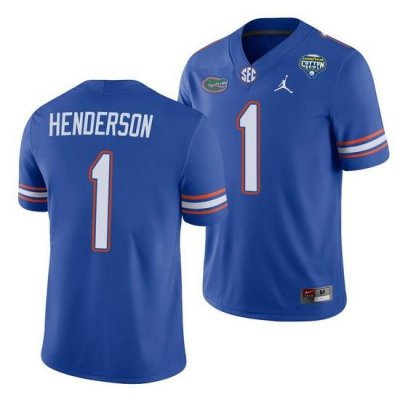 Florida Gators Cj Henderson Royal 2020 Cotton Bowl Men'S Jersey