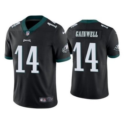 Youth Philadelphia Eagles 14 Kenneth Gainwell Black Vapor Untouchable Limited Stitched Football Jersey