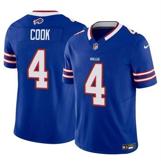 Men Buffalo Bills 4 James Cook Blue 2023 F U S E  Vapor Untouchable Limited Stitched Football Jersey