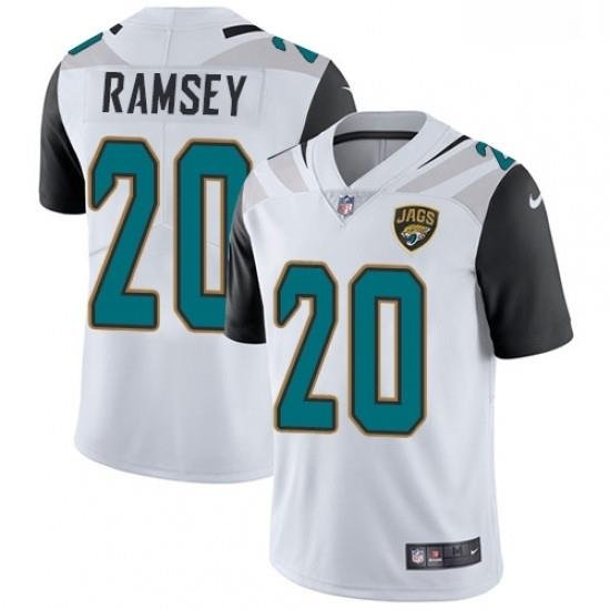 Men Nike Jacksonville Jaguars 20 Jalen Ramsey White Vapor Untouchable Limited Player NFL Jersey