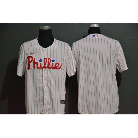 Phillies Blank White 2020 Nike Cool Base Jersey