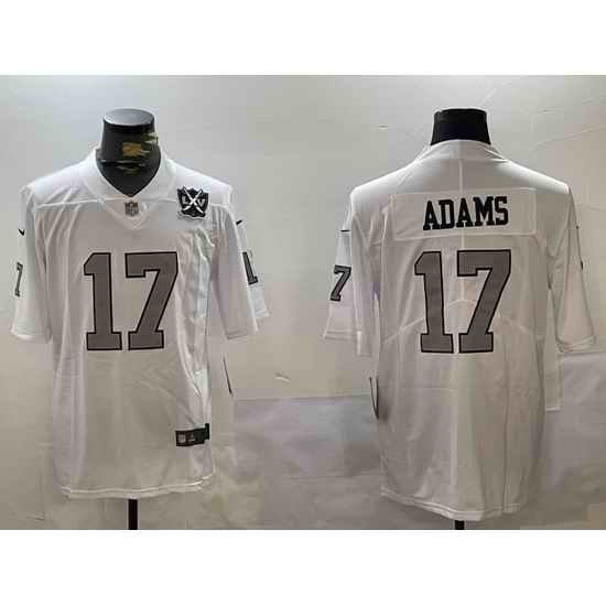 Men Las Vegas Raiders 17 Davante Adams white 2023 F U S E Vapor Untouchable Stitched Football Jersey 2