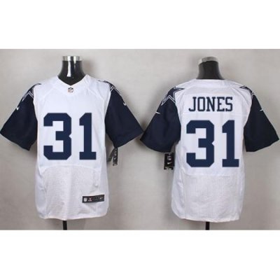 Nike Cowboys #31 Byron Jones White Mens Stitched NFL Elite Rush Jerseys