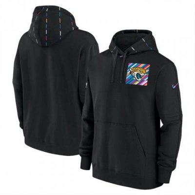 Men Jacksonville Jaguars Black 2023 Crucial Catch Club Pullover Hoodie