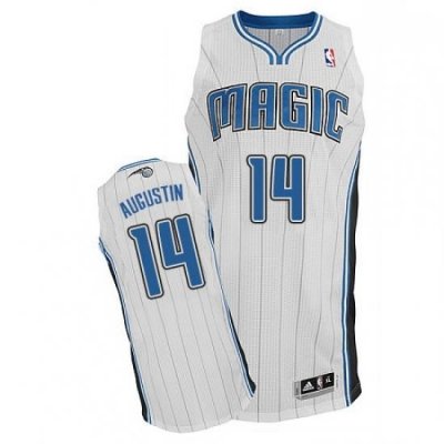 Mens Adidas Orlando Magic 14 DJ Augustin Authentic White Home NBA Jersey