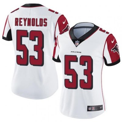 Nike Atlanta Falcons #53 LaRoy Reynolds Elite Women White Home Jersey