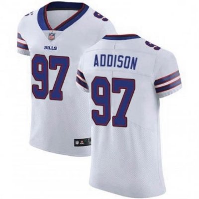 Men Buffalo Bills Mario Addison White Elite Vapor Untouchable Jersey By Nike