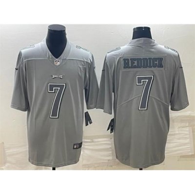 Men Philadelphia Eagles 7 Haason Reddick Gray Atmosphere Fashion Stitched Jersey