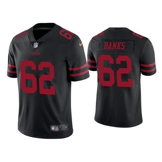 Men San Francisco 49ers 62 Aaron Banks Black Vapor Limited Jersey