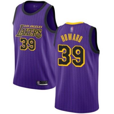 Lakers  39 Dwight Howard Purple Basketball Swingman City Edition 2018 19 Jersey