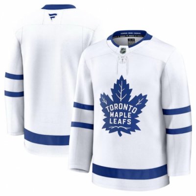 Men Toronto Maple Leafs Blank White 2024 25 Away Stitched Hockey Jersey