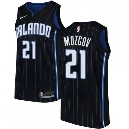 Womens Nike Orlando Magic 21 Timofey Mozgov Swingman Black NBA Jersey Statement Edition