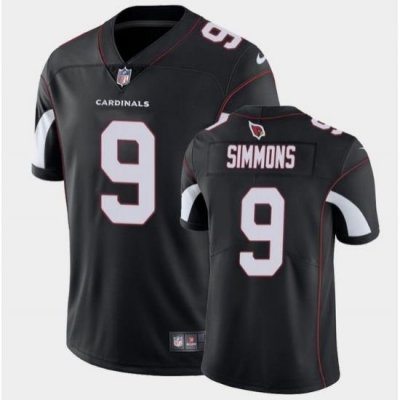 Men Arizona Cardinals 9 Isaiah Simmons Black Vapor Untouchable Limited Stitched Jersey