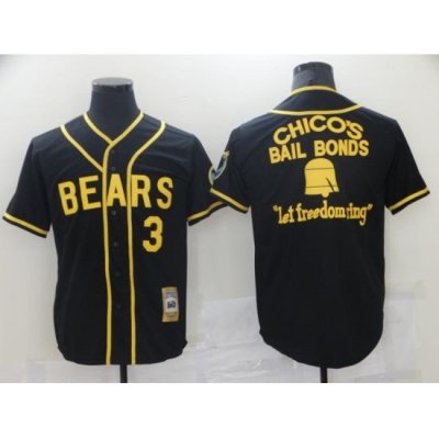 Men Chicago Bears 3 Film Bail Bonds Let Freedom Ring Black Base Ball Jersey