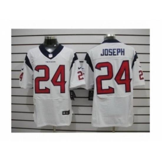 Nike Houston Texans 24 Johnathan Joseph White Elite NFL Jersey