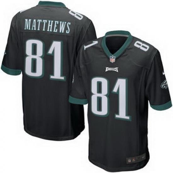 Jordan Matthews Philadelphia Eagles Nike Team Game Jersey Black