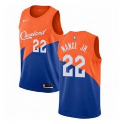 Youth Nike Cleveland Cavaliers 22 Larry Nance Jr Swingman Blue NBA Jersey City Edition