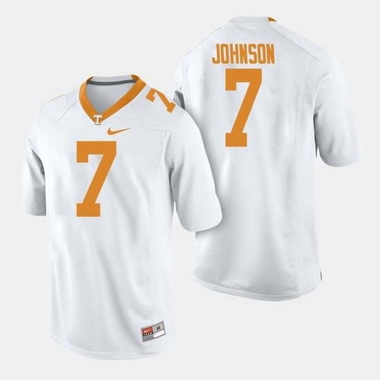 Men Tennessee Volunteers Brandon Johnson College Football White Jersey