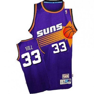 Mens Adidas Phoenix Suns 33 Grant Hill Swingman Purple Throwback NBA Jersey