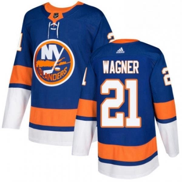 Mens Adidas New York Islanders 21 Chris Wagner Authentic Royal Blue Home NHL Jersey