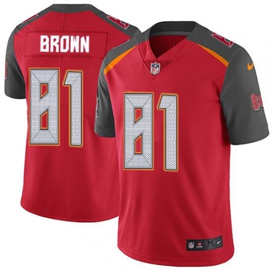 Nike Tampa Bay Buccaneers 81 Antonio Brown Red Team Color Men Stitched NFL Vapor Untouchable Limited Jersey