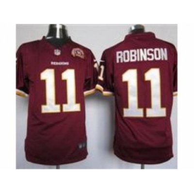 Nike Washington Redskins 11 Aldrick Robinson Red Game 80TH Patch NFL Jersey