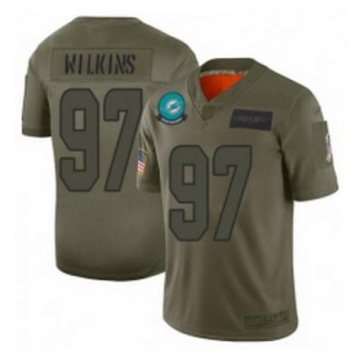 Youth Miami Dolphins 97 Christian Wilkins Limited Camo 2019 Salute to Service Football Jersey