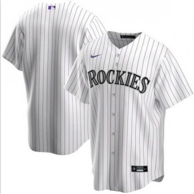 Men Colorado Rockies Nike White Blank Jersey