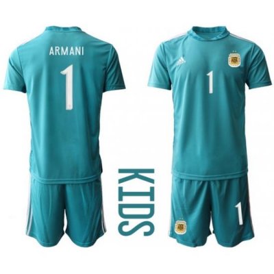 Kids Argentina Short Soccer Jerseys 008