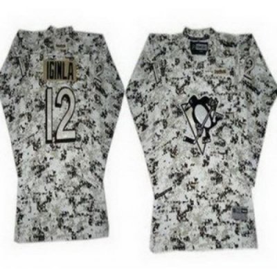 Kids Pittsburgh Penguins 12 Jarome Iginla White Camo NHL Jerseys