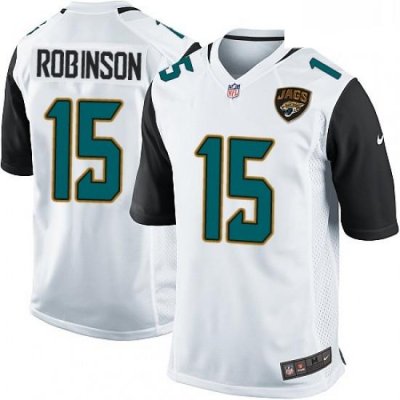 Men Nike Jacksonville Jaguars 15 Allen Robinson Game White NFL Jersey