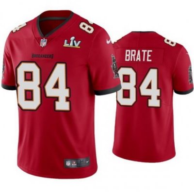 Men Cameron Brate Buccaneers Red Super Bowl Lv Vapor Limited Jersey