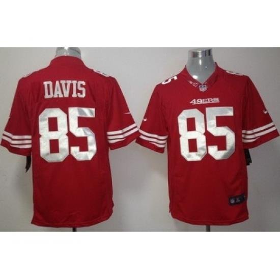 Nike San Francisco 49ers 85 Vernon Davis Red Limited NFL Jersey