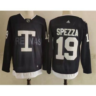 Men's Toronto Maple Leafs 19 Jason Spezza Navy 2022 NHL Heritage Classic Adidas Jersey