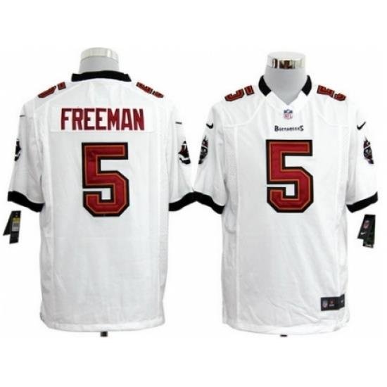 Nike Tampa Bay Buccaneers 5 Josh Freeman White Game NFL Jersey