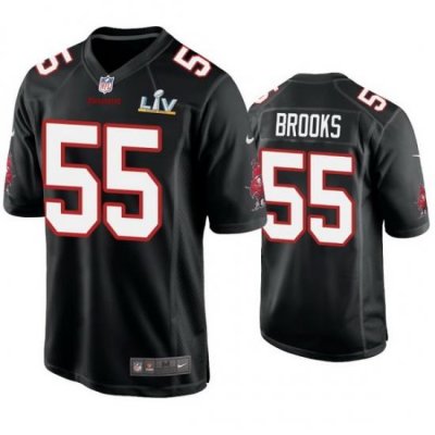 Men Derrick Brooks Buccaneers Black Super Bowl Lv Game Fashion Jersey