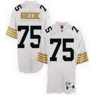 Pittsburgh Steelers 75 Joe Greene Throwback white jerseys