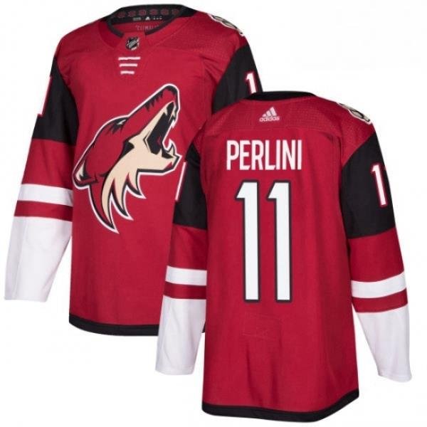 Youth Adidas Arizona Coyotes 11 Brendan Perlini Premier Burgundy Red Home NHL Jersey