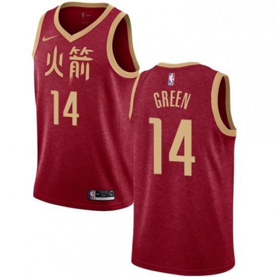 Youth Nike Houston Rockets 14 Gerald Green Swingman Red NBA Jersey 2018 19 City Edition