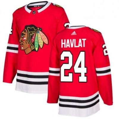 Mens Adidas Chicago Blackhawks 24 Martin Havlat Premier Red Home NHL Jersey