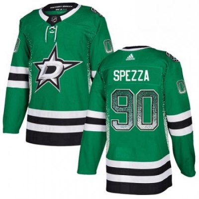 Mens Adidas Dallas Stars 90 Jason Spezza Authentic Green Drift Fashion NHL Jersey