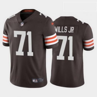 men jedrick wills cleveland browns brown vapor limited jersey 2020