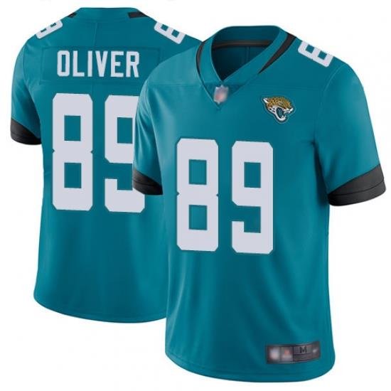 Jaguars 89 Josh Oliver Teal Green Alternate Youth Stitched Football Vapor Untouchable Limited Jersey