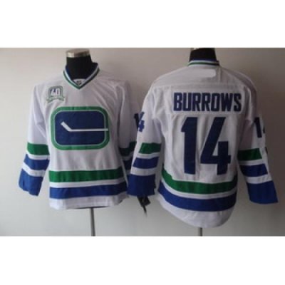 Vancouver Canucks 14 Alexandre Burrows White 3rd 40th