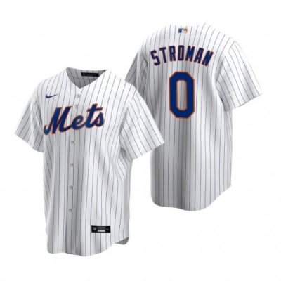 Mens Nike NeW York Mets 0 Marcus Stroman White 2020 Home Stitched Baseball Jersey