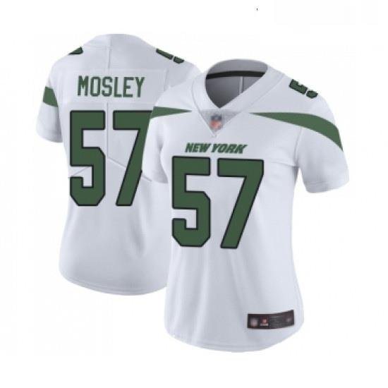 Womens New York Jets 57 CJ Mosley White Vapor Untouchable Limited Player Football Jersey