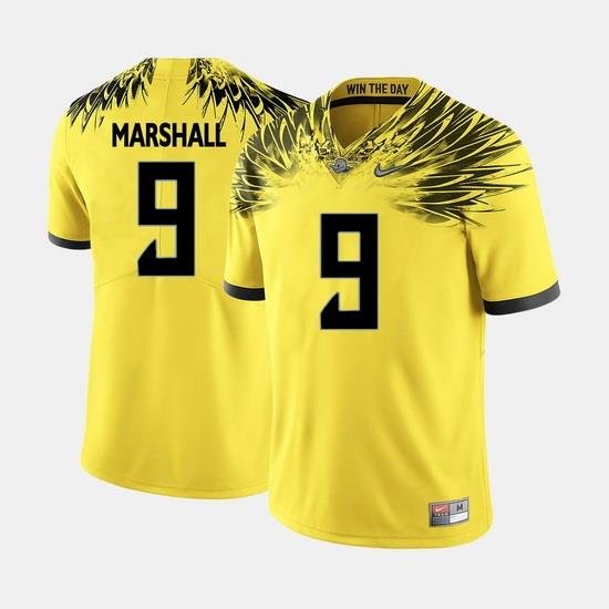 Men Oregon Ducks Byron Marshall College Football Yellow Jersey