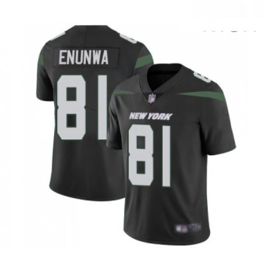 Mens NeW York Jets 81 Quincy EnunWa Black Alternate Vapor Untouchable Limited Player Football Jersey