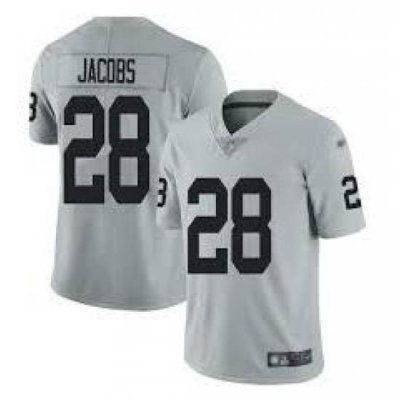 Youth Raiders 28 Josh Jacobs grey vapor limited Jersey